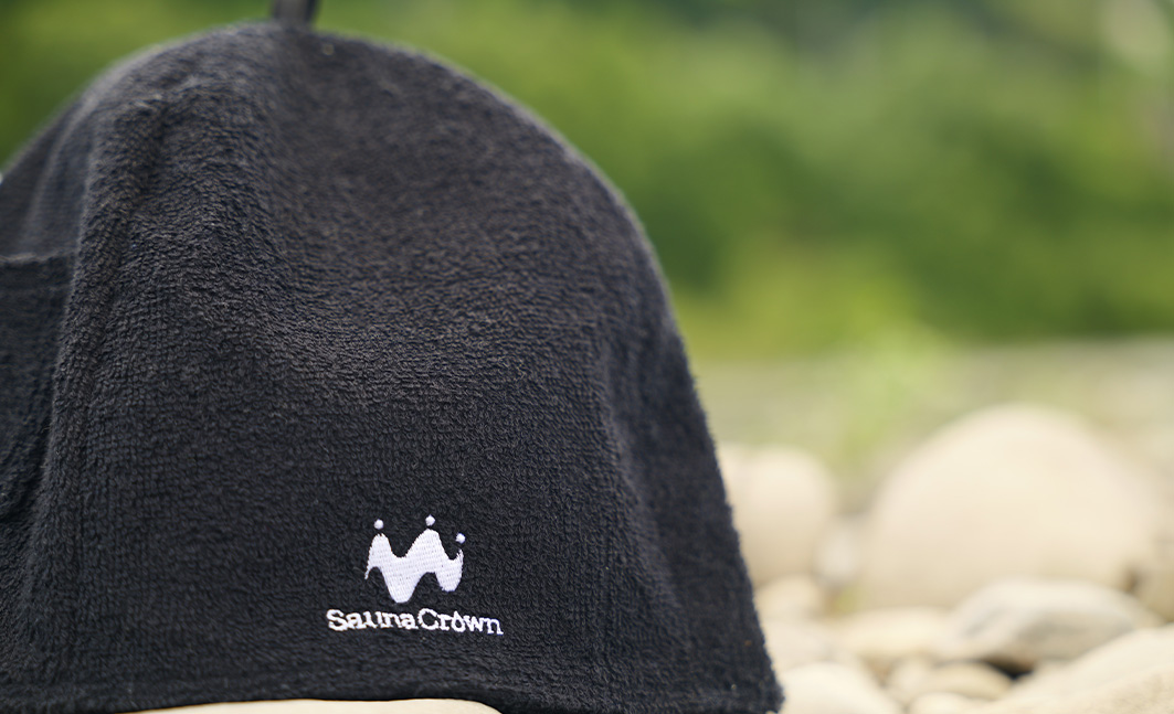 サウナハットのクローズアップ